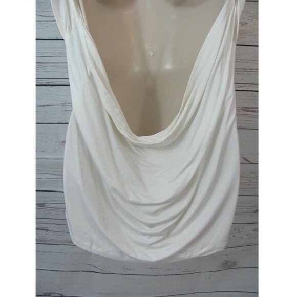 The Free Yoga Womens Top Size L White Short Sleeves Workout Casual Open Back NWT - Picture 6 of 9
